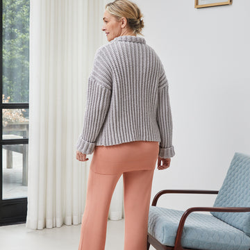 Ribbed Waterfall Jacket - Knitting Pattern For Women in Debbie Bliss Cashmerino Chunky by Debbie Bliss