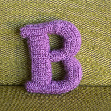 Letter B Crochet Pattern, 3D Letter Amigurumi
