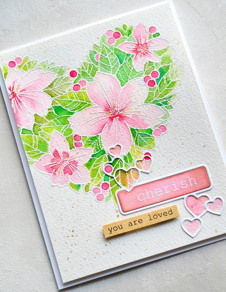 Memory Box Dies - Antique Heart Label