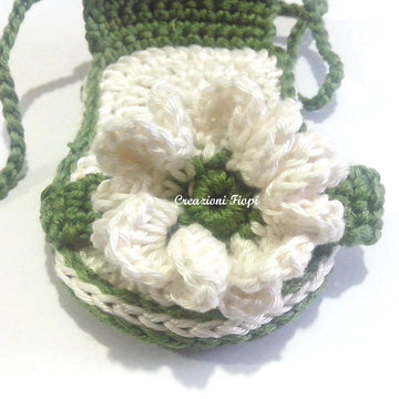 Crochet Baby Green Sandals
