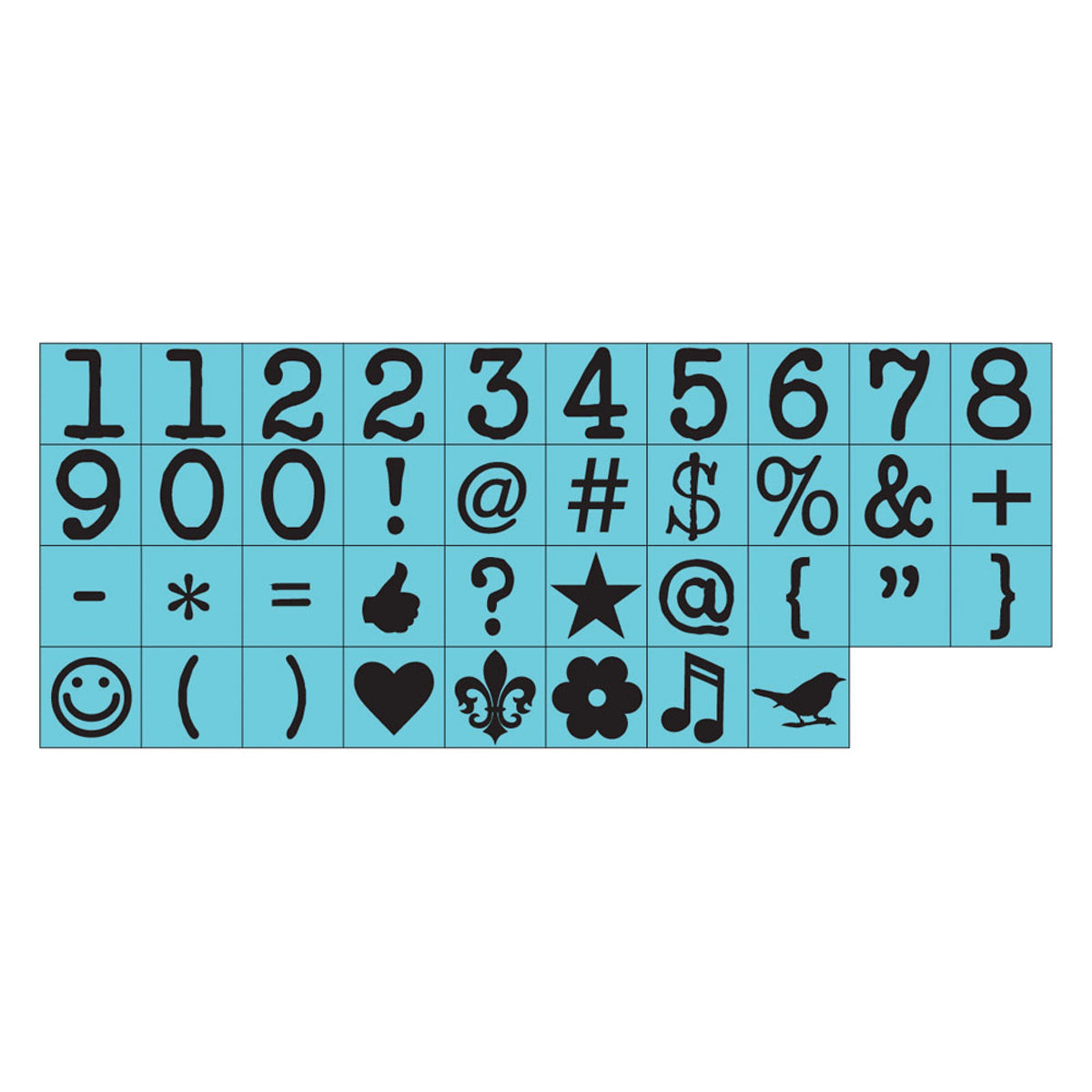 Prima Marketing Prima Press .25" Alphabet Stamp Set 38/Pkg - #4