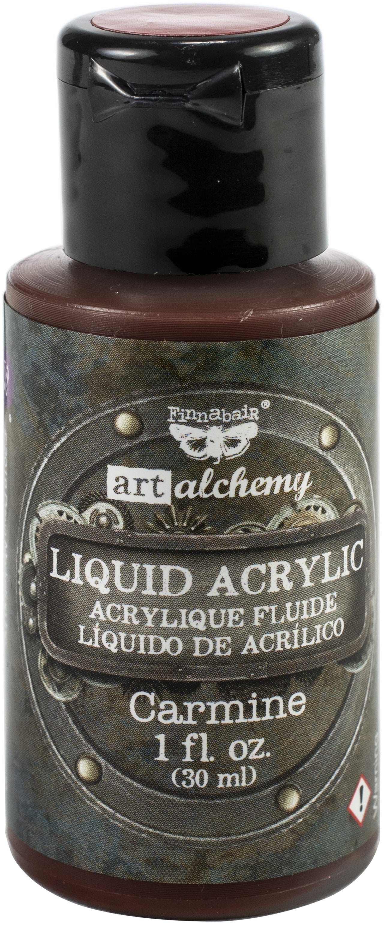 Prima Marketing Finnabair Art Alchemy Liquid Acrylic Paint 1 Fluid Ounce - Carmine