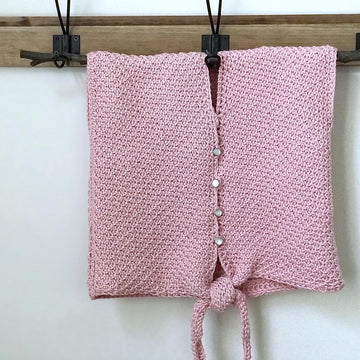 The Mini Tunisian Front Tie Top