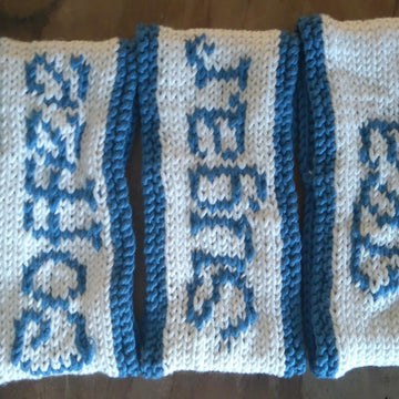 Kitchen set - washcloths and tea coffee and sugar labels