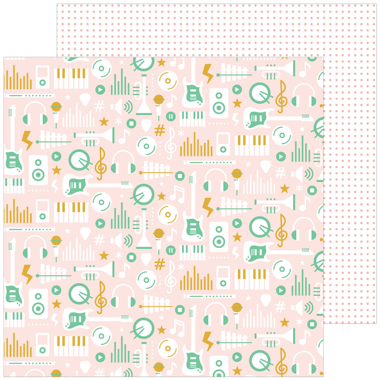 Pinkfresh Studio Super Cool Double-Sided Cardstock 12"X12" 25/Pkg - Shore