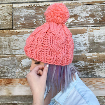 Pomtastic Cabled Hat