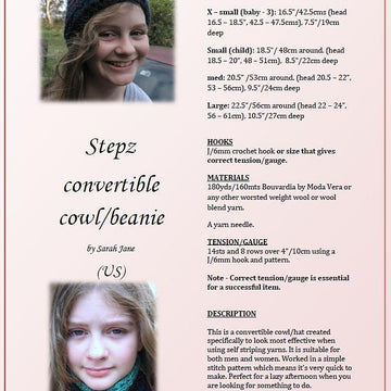 Stepz convertible Cowl/Hat