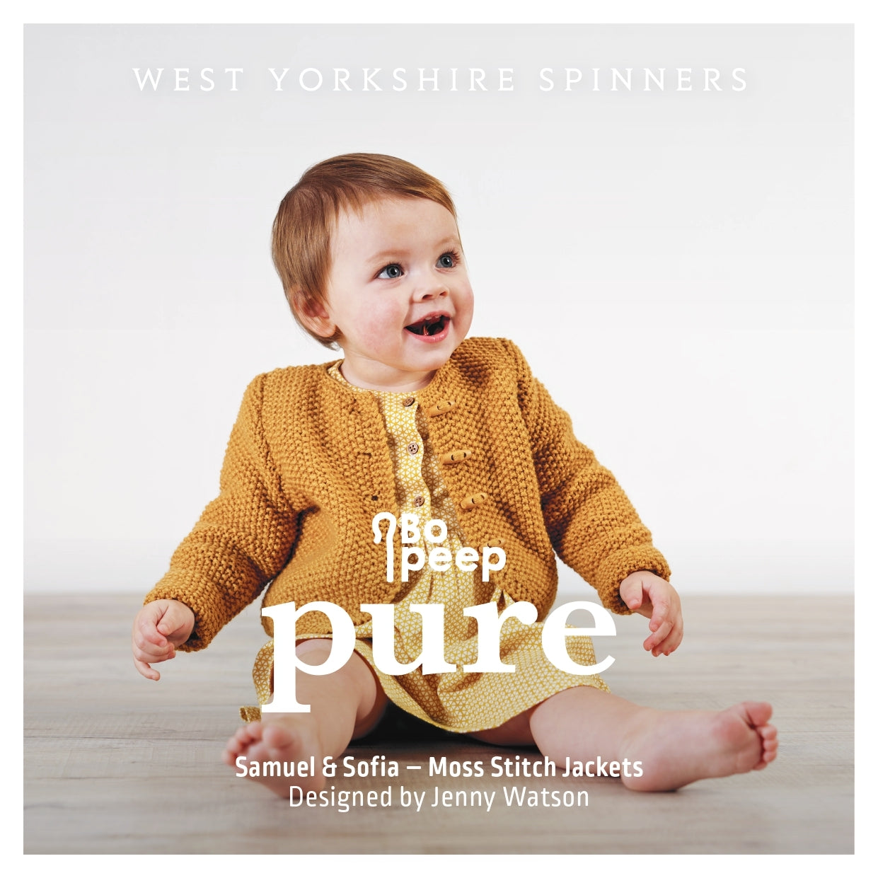 Samuel and Sofia Moss Stitch Jackets in West Yorkshire Spinners Bo Peep Pure DK- DBP0003 - Downloadable PDF