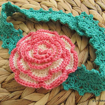 Lovely Rose Flower Headband