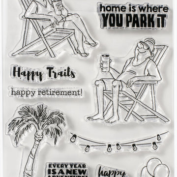 Art Impressions Work & Play Clear Stamps - Happy Trails