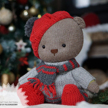 Doll clothes, Knitting Pattern - Outfit La France