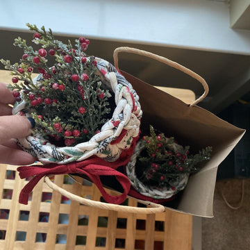 Little Organizing Basket with T-shirt yarn