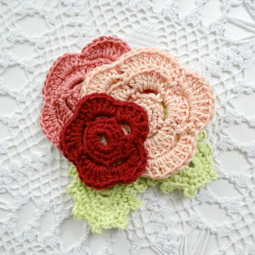 Crochet Autumn Brooch