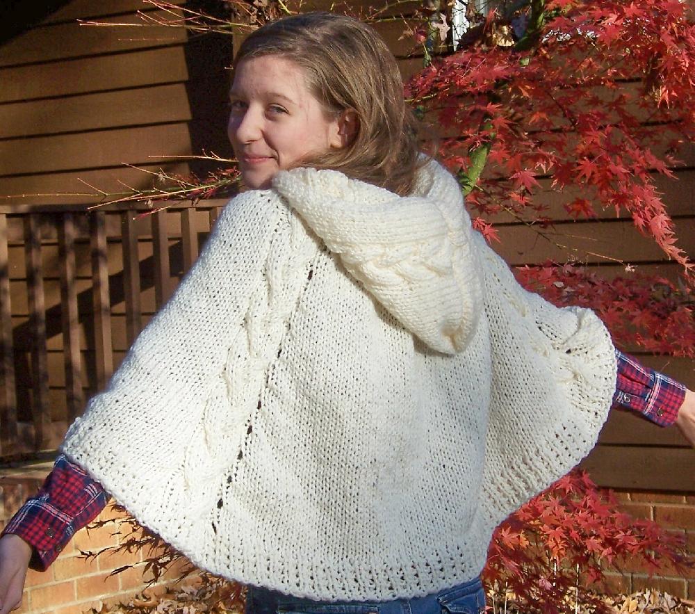 Winter Wonderland Cape (a hooded poncho)