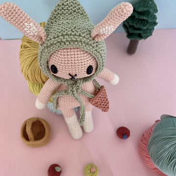 Narciso the bunny with bonnet