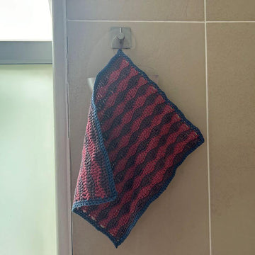 Short Wave Crochet Washcloth