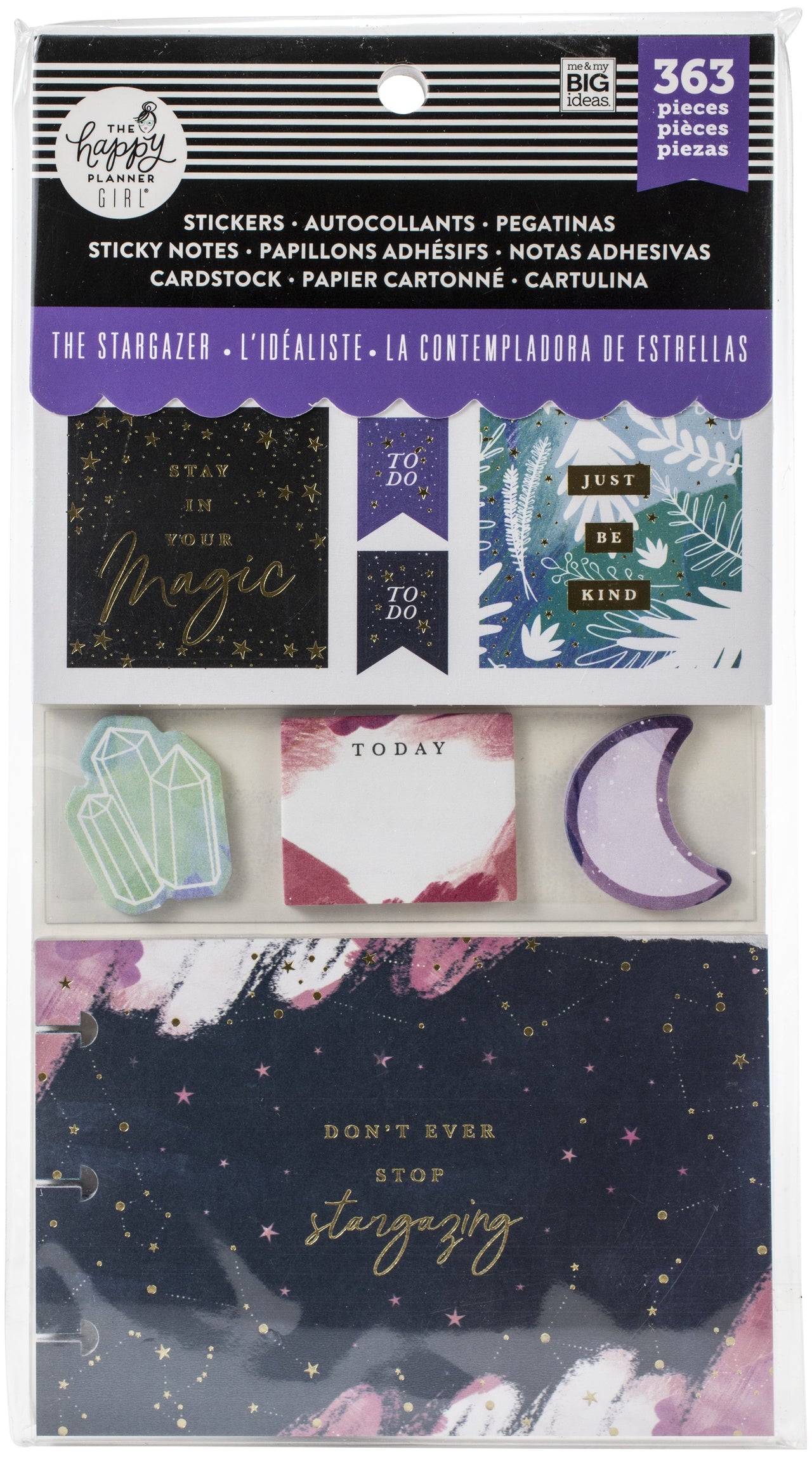 Happy Planner Note Cards/Sticky Note Multi Pack - Stargazer, 363/Pkg