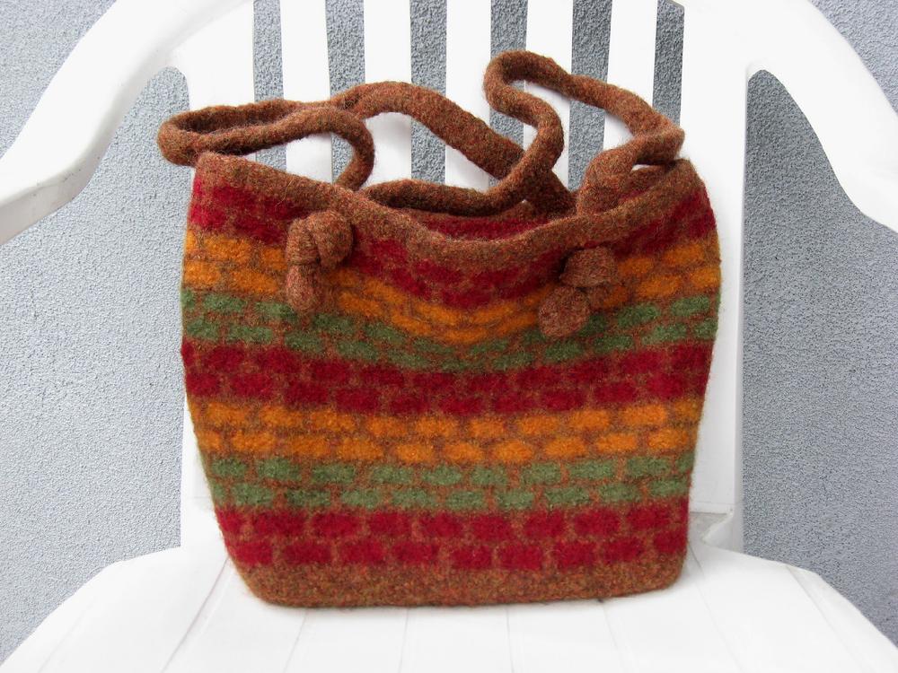 Felted Slip Stitch Tote