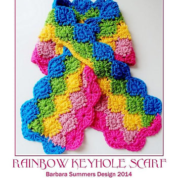 RAINBOW Keyhole Scarf