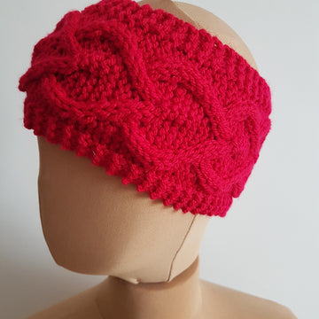 I love Cables Headband Knitting Pattern