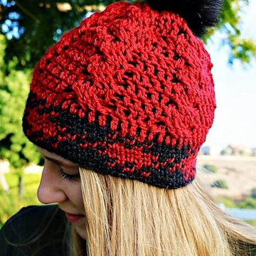 Knit-like Cable Hat