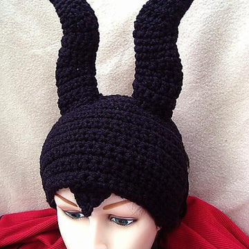 695 GREAT HORNED Crochet HAT, newborn to adult
