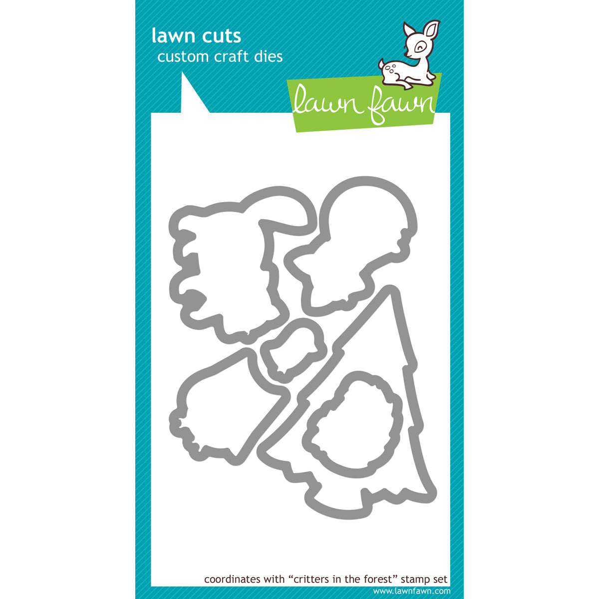 Lawn Fawn Lawn Cuts Custom Craft Die - Critter In The Forest
