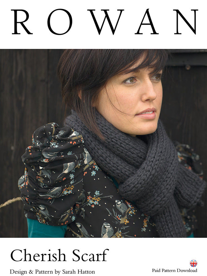 Cherish Scarf in Rowan Big Wool - D135 - Downloadable PDF