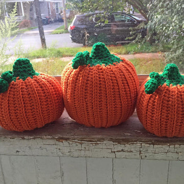 Stuffed Pumpkin Trio