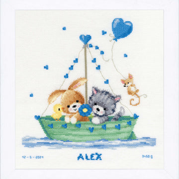 Vervaco Our Greatest Adventure Cross Stitch Kit - 28 x 29 cm