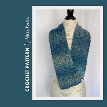 Willow Dappled Scarf with Button Closure