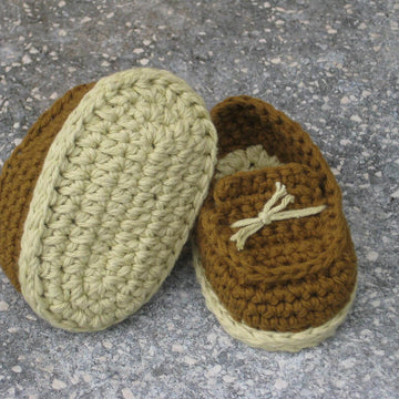 Brown baby boy shoes