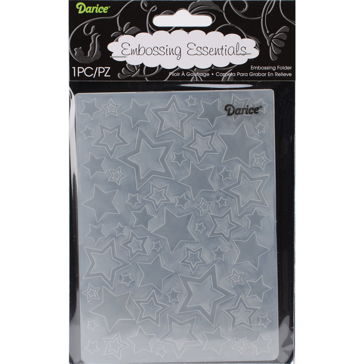 Darice Embossing Folder 4.25"X5.75" - Stars Assortment