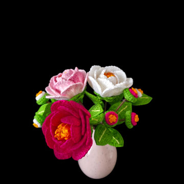 Crochet Camellia flowers pattern