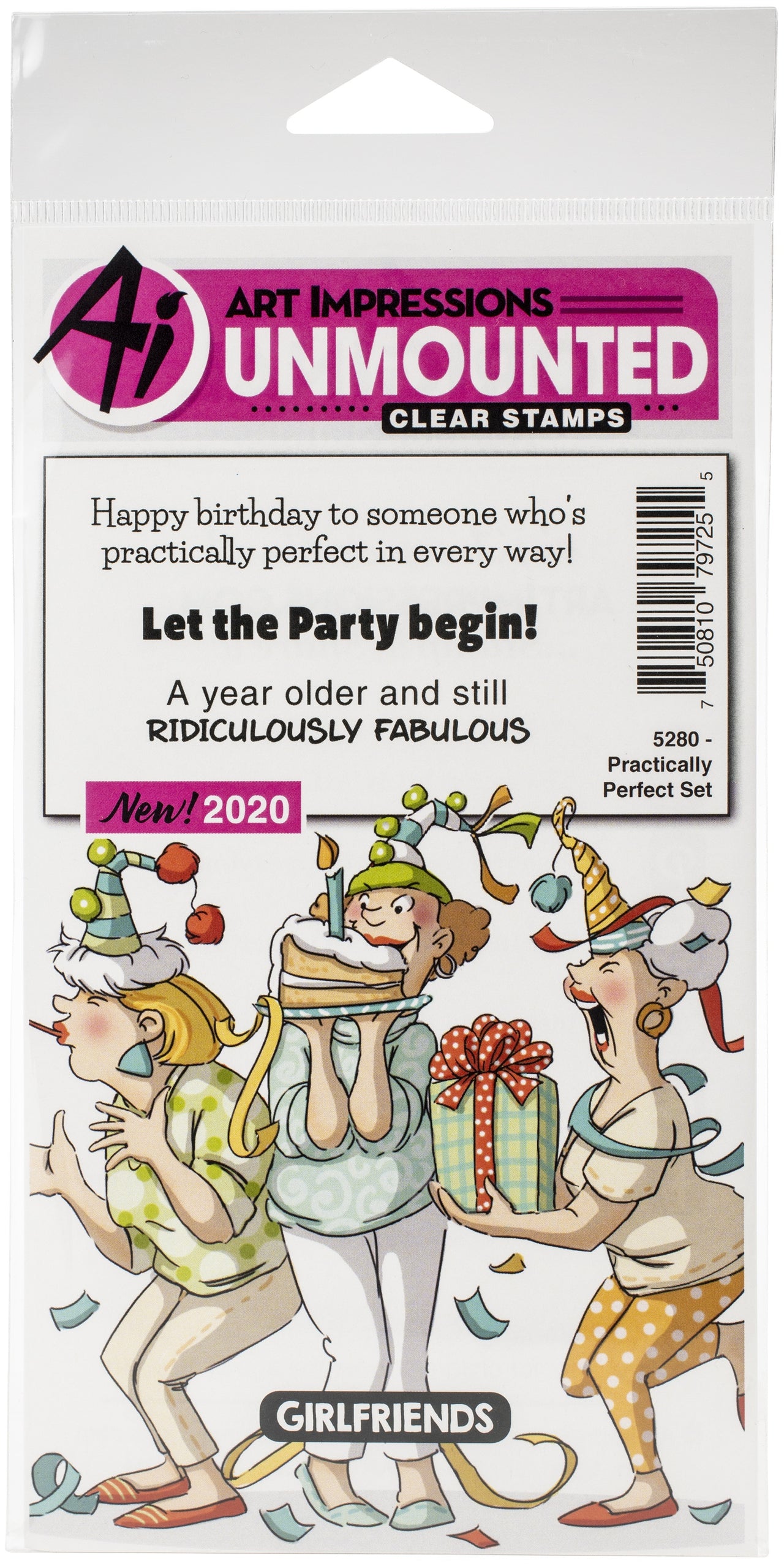 Art Impressions Girlfriends Clear Stamp - Practically Perfect