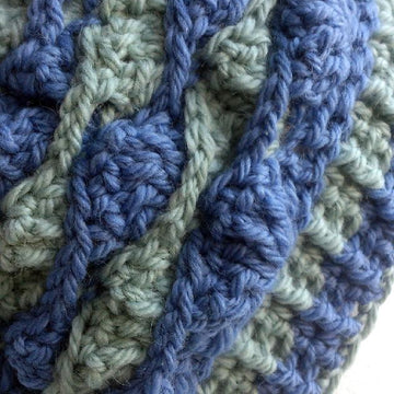 Crochet Pattern - Waves - Hat and fingerless mittens - easily converted to fit all sizes