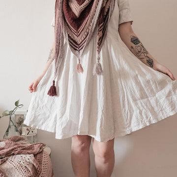 Dried Lavender Shawl