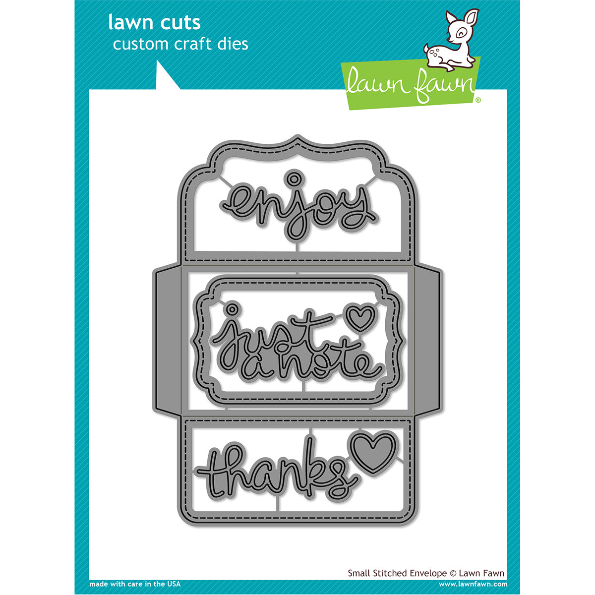 Lawn Fawn Lawn Cuts Custom Craft Die - Small Stitched Envelope