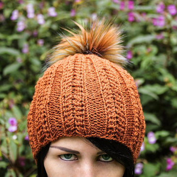 Subtle Pumpkin Beanie