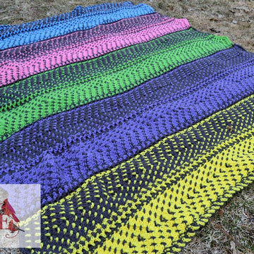 Strips of Chevron Blanket