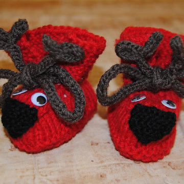 Festive Baby Booties
