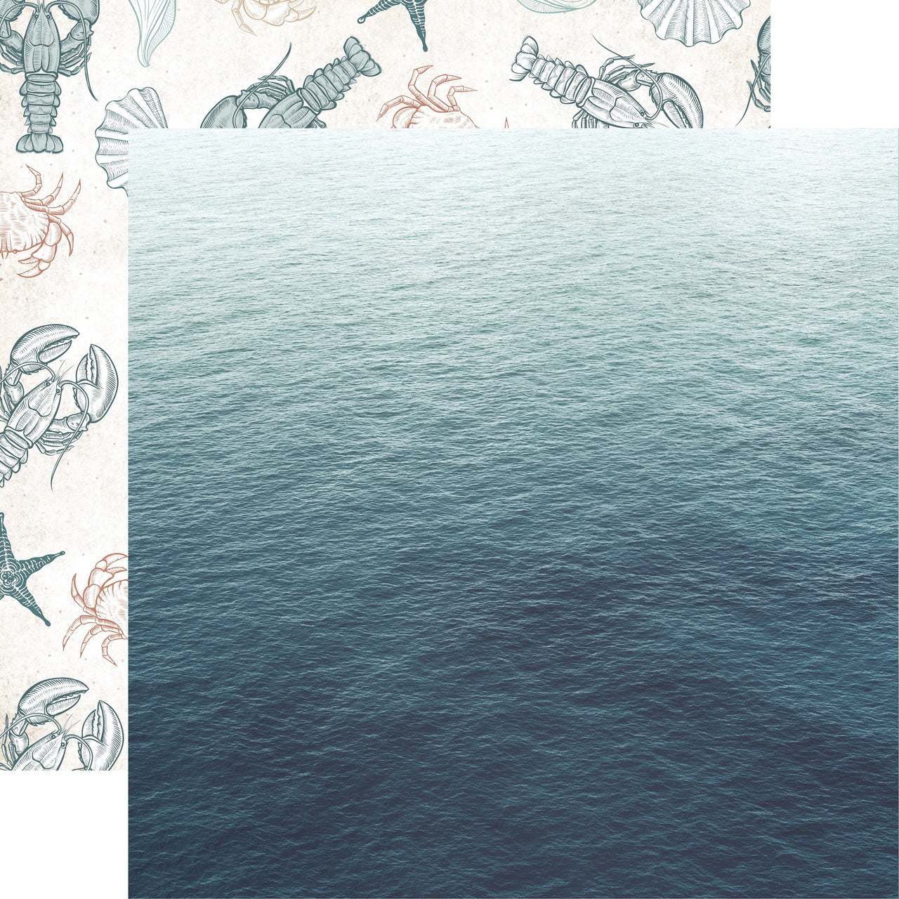 Kaisercraft Uncharted Waters Double-Sided Cardstock 12"X12" 10/Pkg - Oceanic