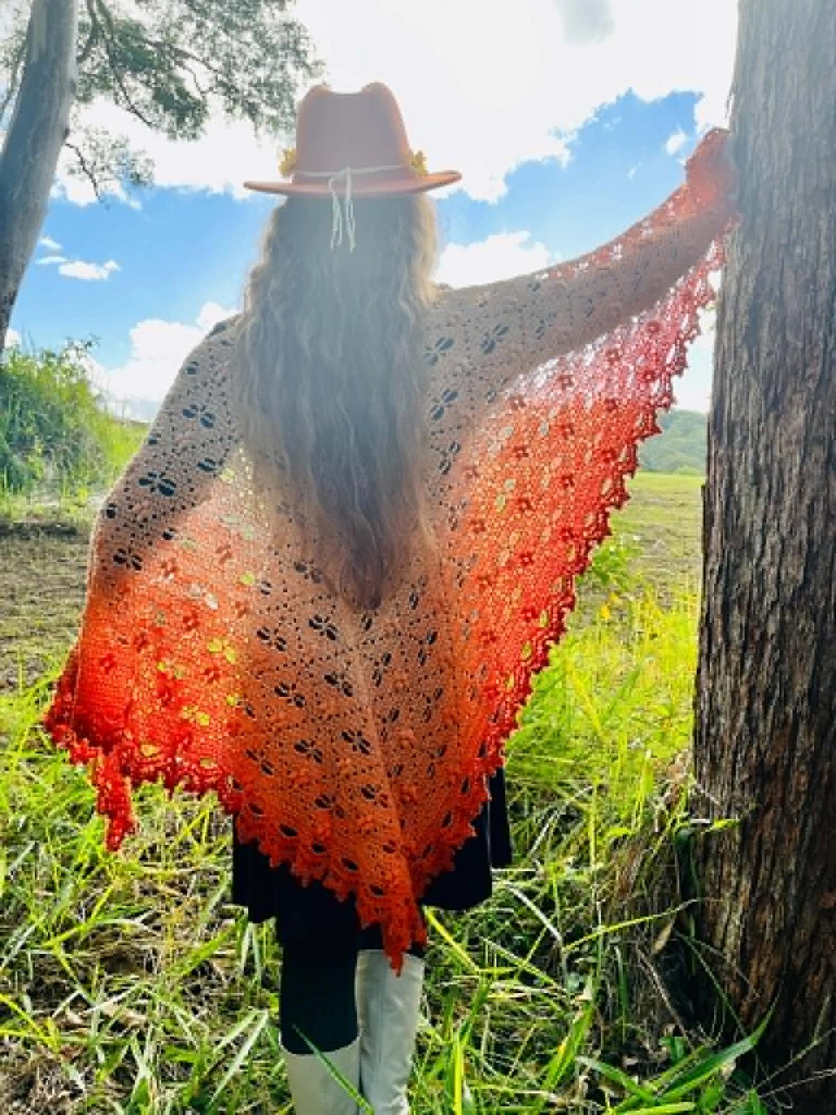 Dragonfly Freefall Shawl