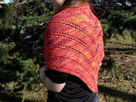 Diagonal Lace Shawl