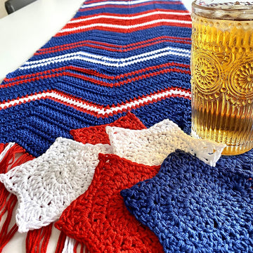 Fireworks Table Runner & Star Coaster Set
