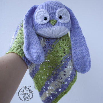 Bunny Toy Baby Lace Blanket