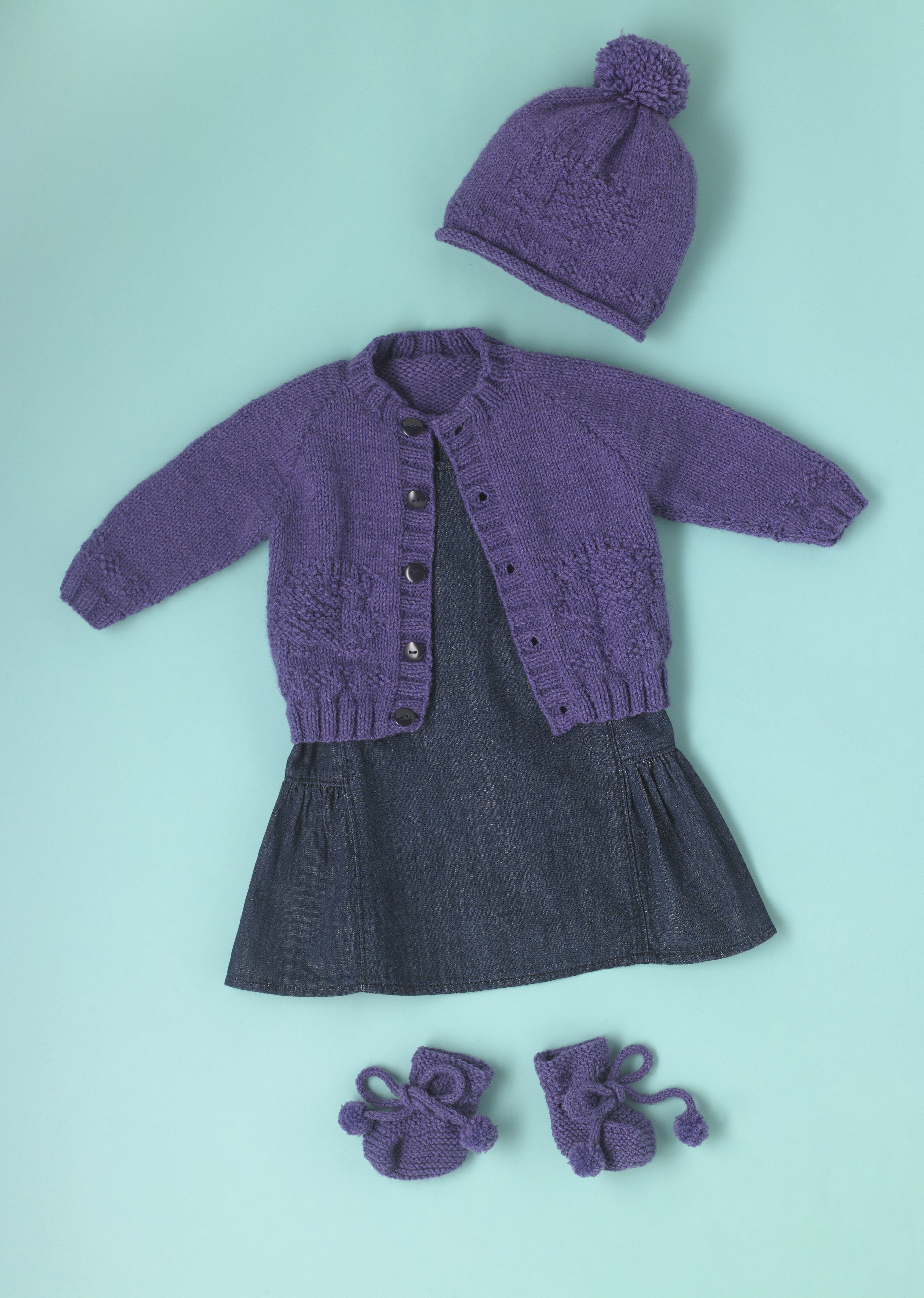 Woodland Friends - Free Layette Booties Knitting Pattern For Babies in Paintbox Yarns Baby DK