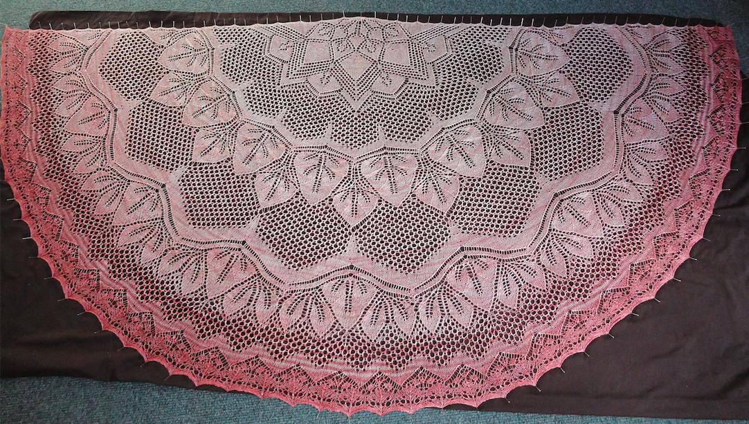 The Rose of Allendale Lace Shawl
