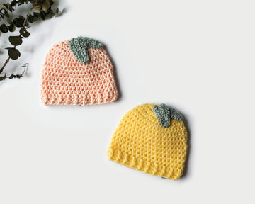 Lemon & Peach hats