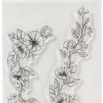 Art Impressions Bible Journaling Clear Stamps - Poppy Border